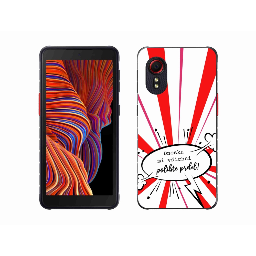 Gelový kryt mmCase na Samsung Galaxy Xcover 5 - vtipný text 15 bílé pozadí
