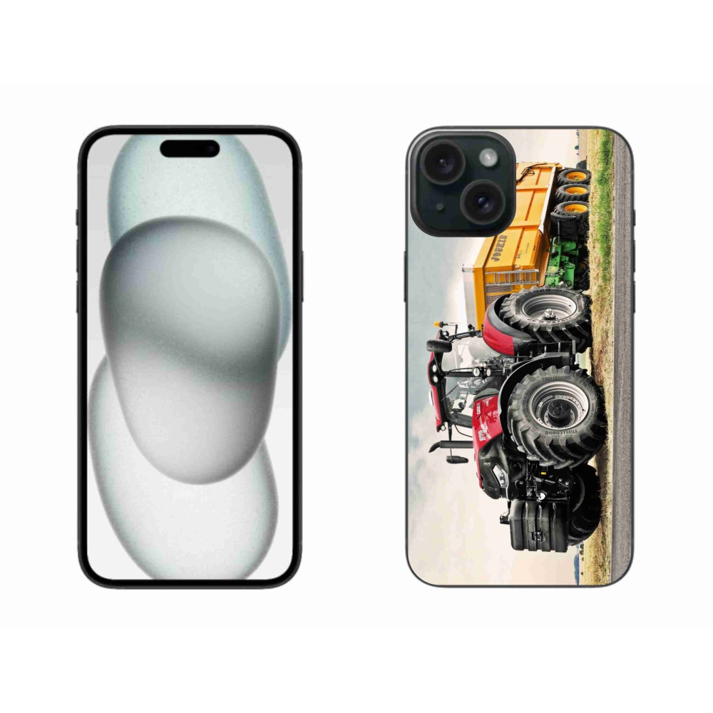 Gelový kryt mmCase na iPhone 15 Plus - traktor 3