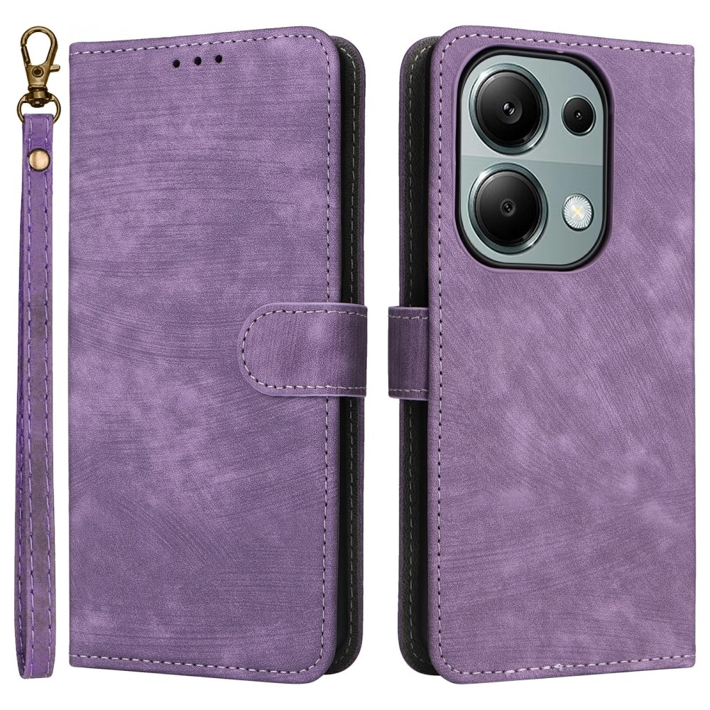RFID knížkové pouzdro na Xiaomi Redmi Note 14S/Note 13 Pro 4G/Poco M6 Pro - fialové