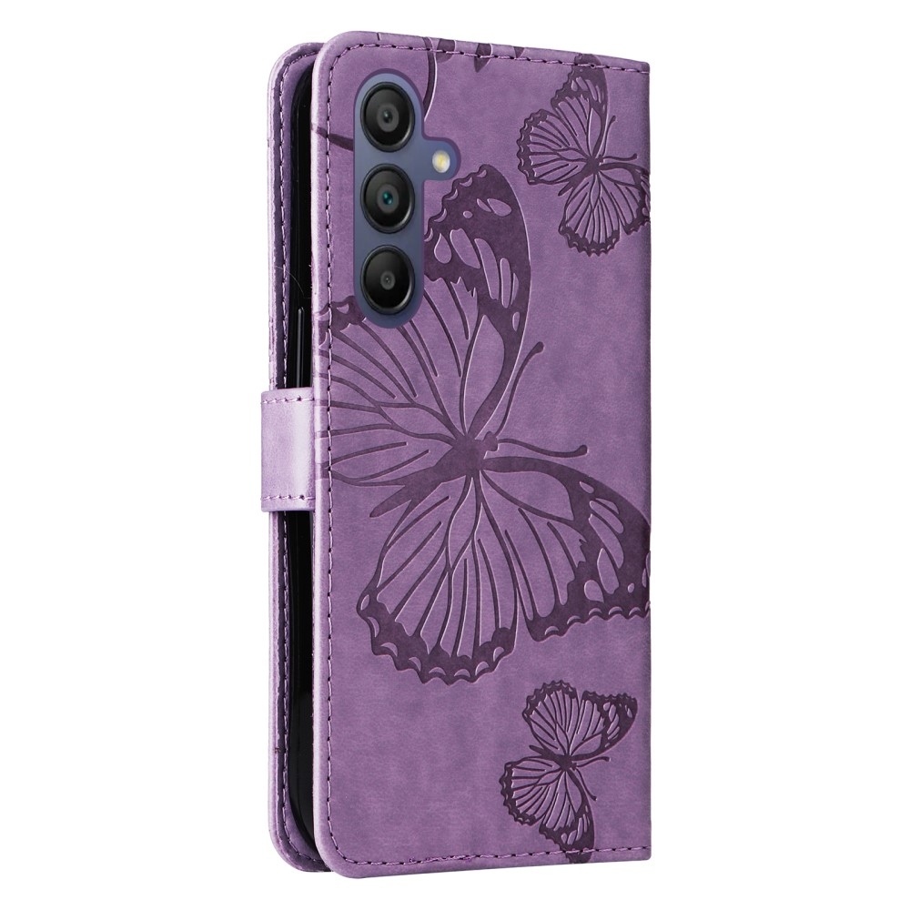 Big Butterfly knížkové pouzdro na Samsung Galaxy A16 4G/5G/A26 5G - fialové