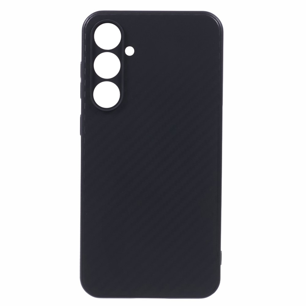 Carbon Fiber odolný gelový obal pro Samsung Galaxy S23 FE - černý