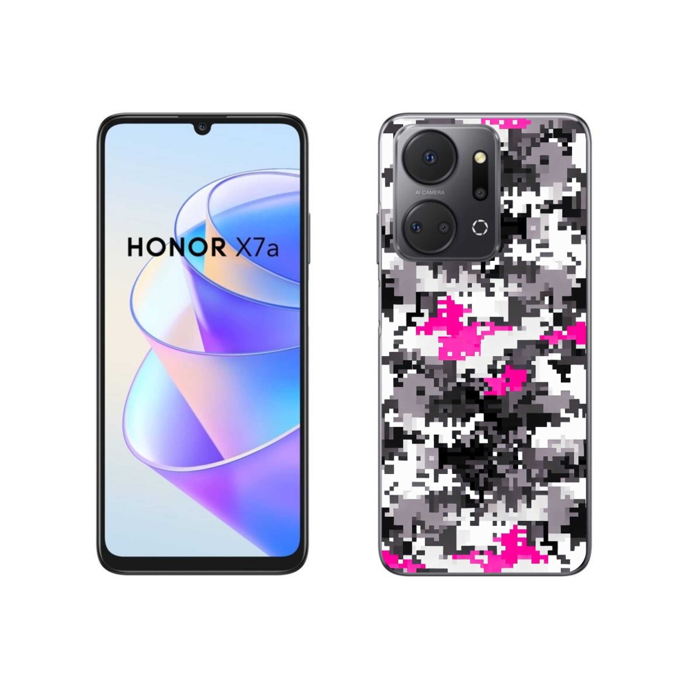 Gelový kryt mmCase na Honor X7a - maskáčový vzor 4