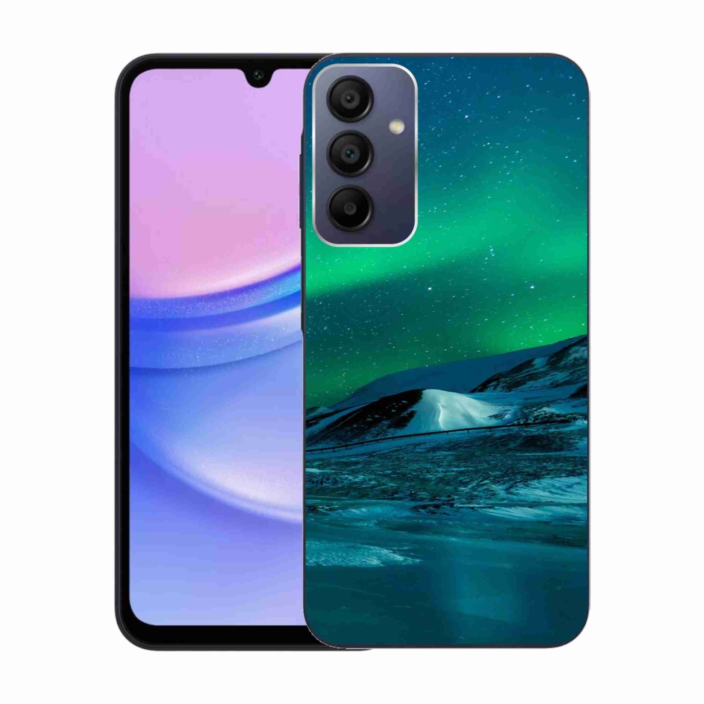 Gelový kryt mmCase na Samsung Galaxy A15 4G/5G - polární záře