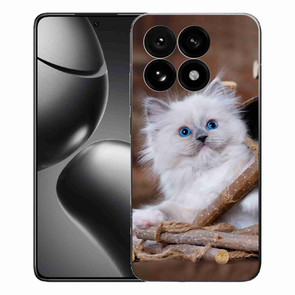 Gelový kryt mmCase na Xiaomi 15T - bílé kotě