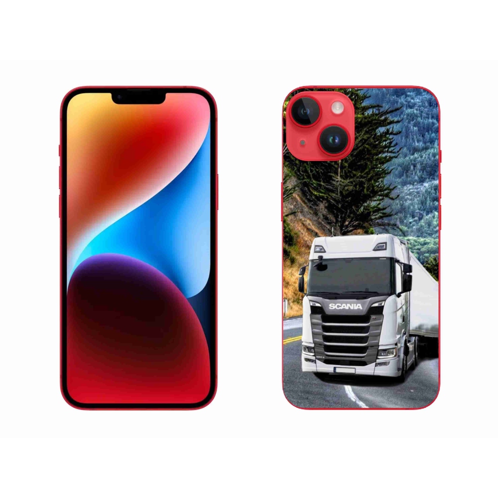 Gelový kryt mmCase na iPhone 14 Plus - kamion 1