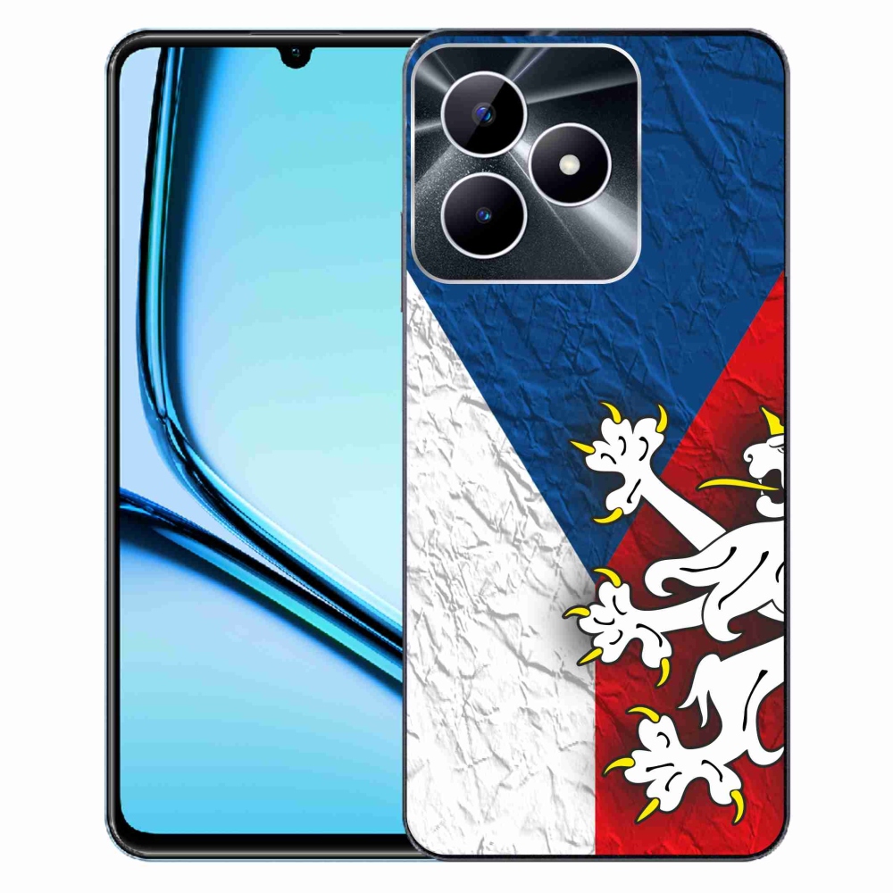 Gelový kryt mmCase na Realme Note 50 - česká vlajka 1