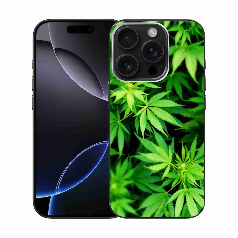 Gelový kryt mmCase na iPhone 16 Pro - konopí 3