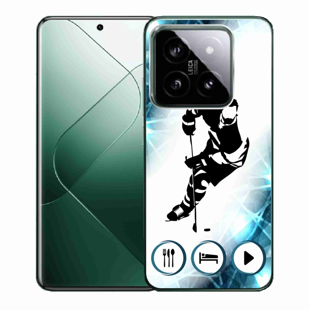 Gelový kryt mmCase na Xiaomi 14 - hokej 1