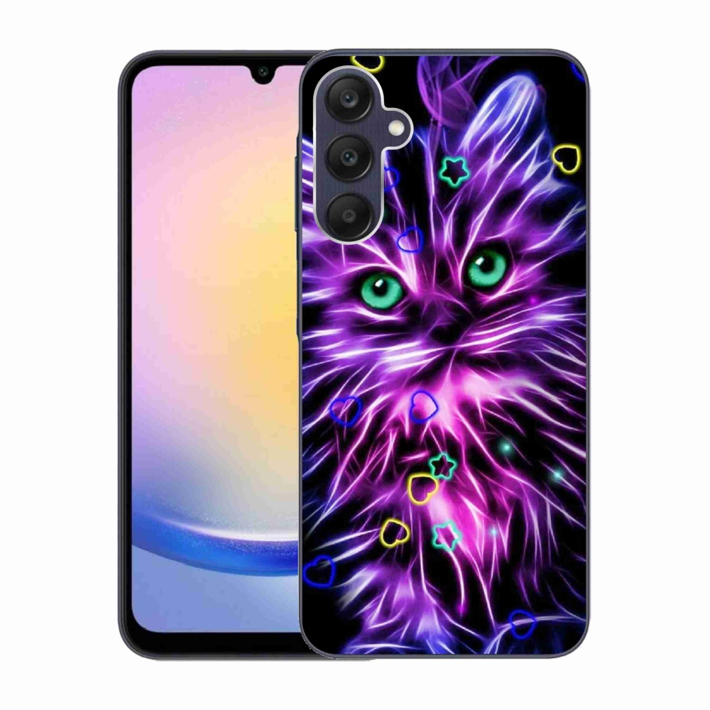 Gelový kryt mmCase na Samsung Galaxy A25 5G - abstraktní kočka