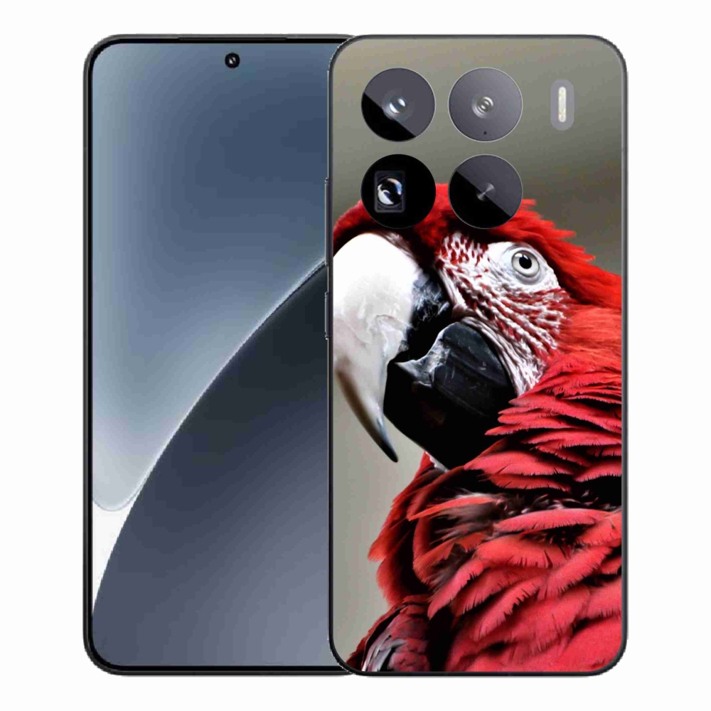 Gelový kryt mmCase na Xiaomi 15 Pro - papoušek ara červený