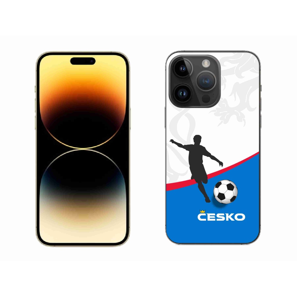 Gelový kryt mmCase na iPhone 14 Pro Max 6.7 - fotbal Česko 1