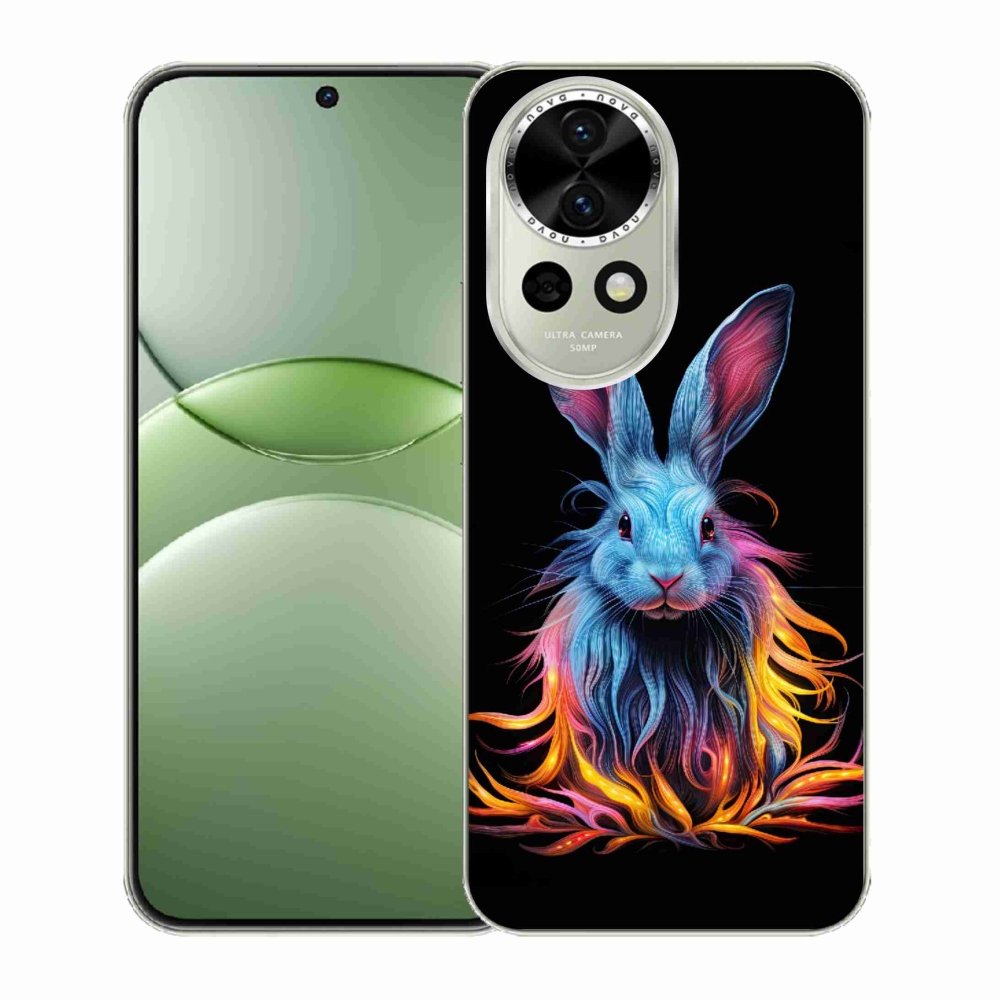Gelový kryt mmCase na Huawei Nova 13 5G - abstraktní zajíc