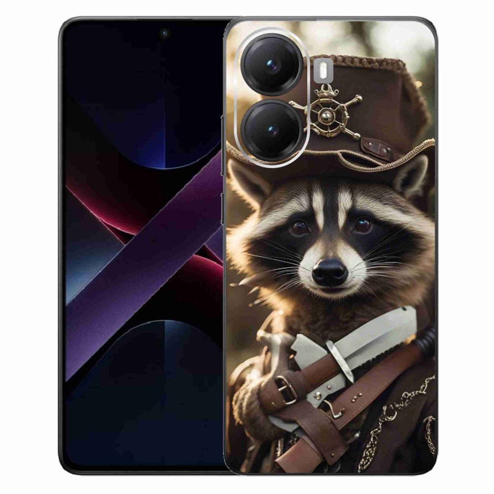 Gelový kryt mmCase na Xiaomi Poco X7 Pro 5G - mýval v uniformě