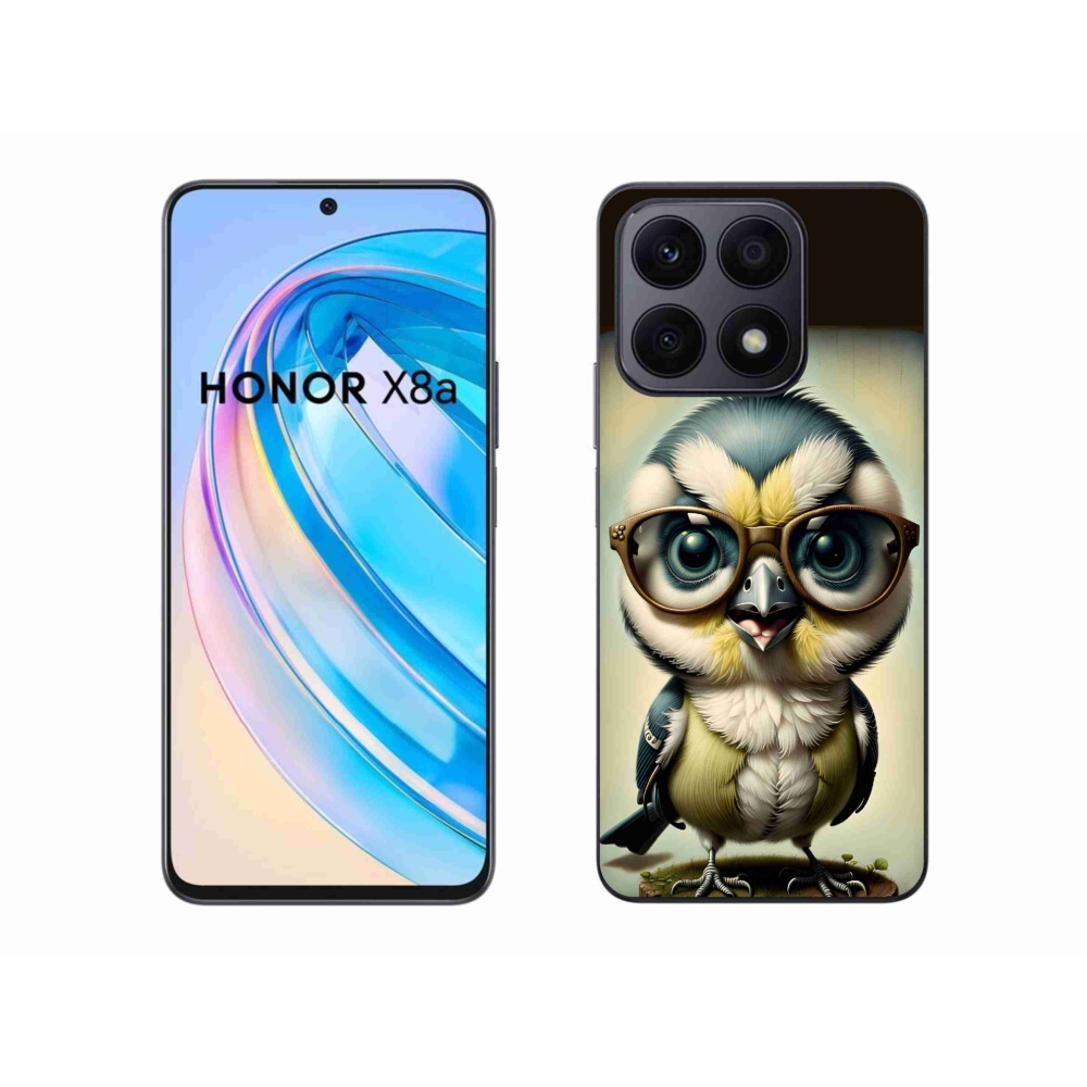 Gelový kryt mmCase na Honor X8a - mládě s brýlemi