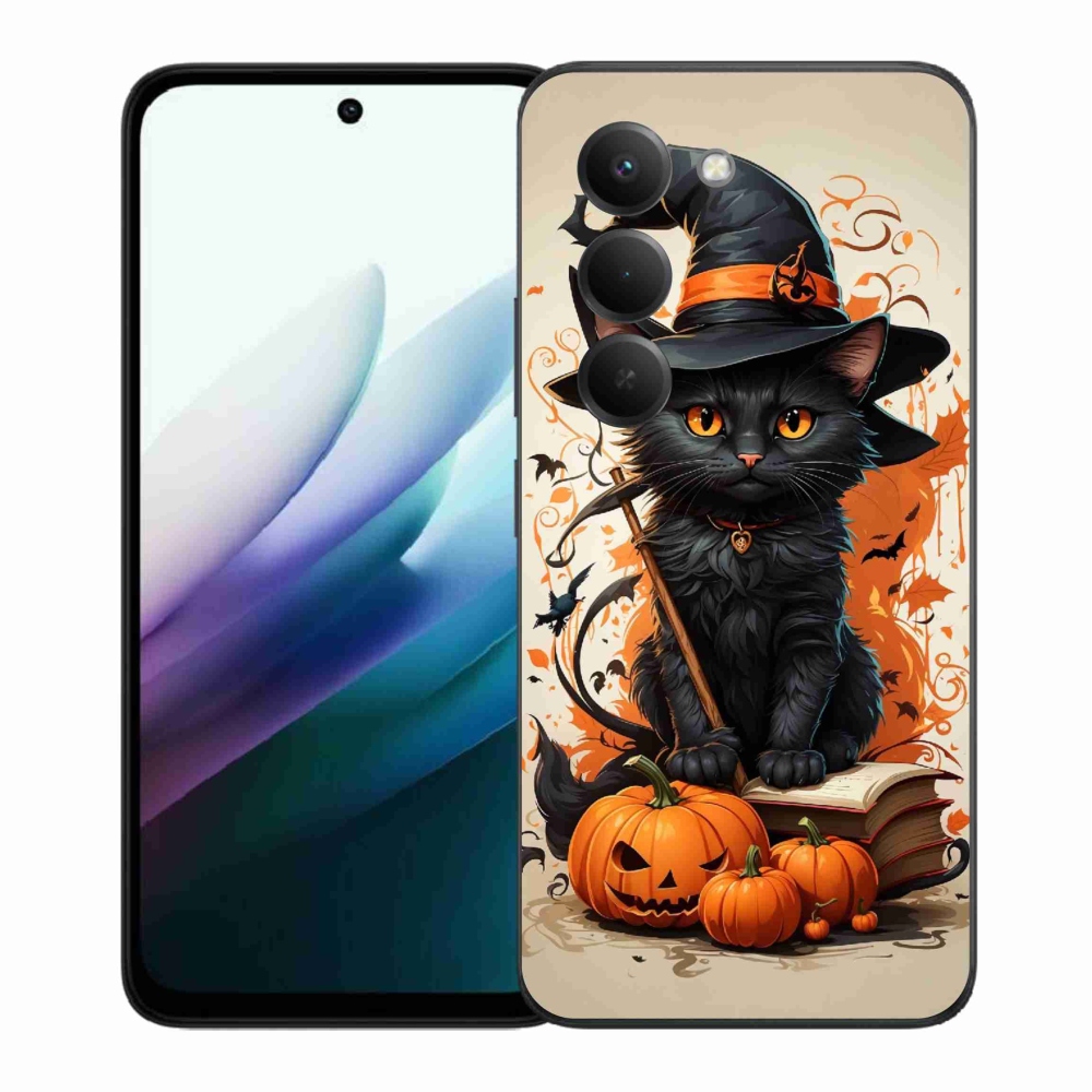 Gelový kryt mmCase na Xiaomi Redmi 15 4G/5G (171mm) - kocour čaroděj