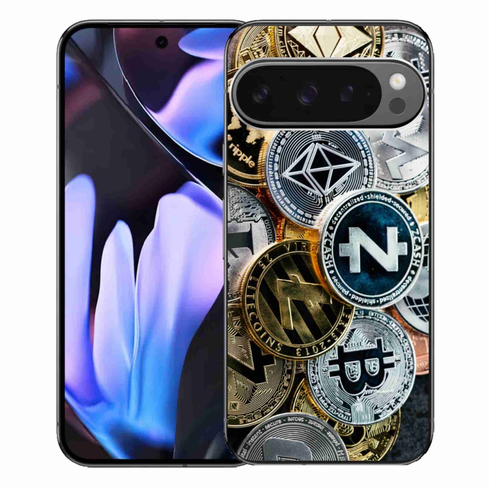 Gelový kryt mmCase na Google Pixel 9 Pro XL - kryptoměny