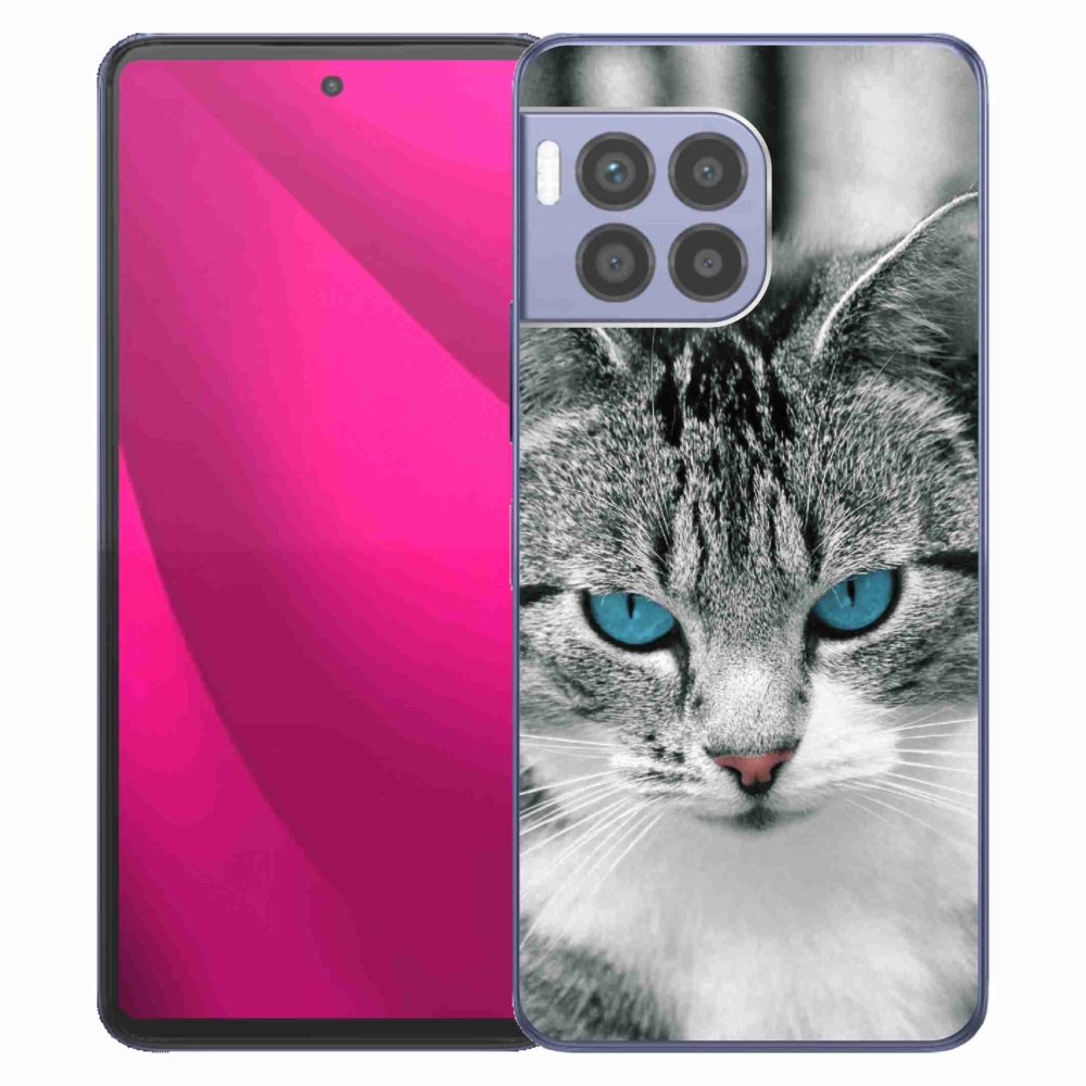 Gelový kryt mmCase na T-Mobile T Phone 2 Pro - kočičí pohled 1