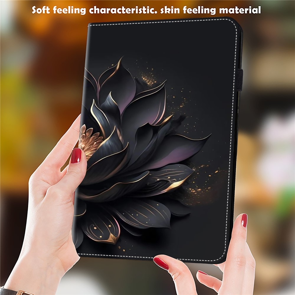Patts zavírací pouzdro na tablet Xiaomi Redmi Pad SE 8.7 - černý květ