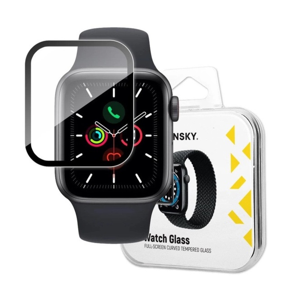 Wozinsky ochranné sklo na Apple Watch 6/5/4/SE 44mm - černé