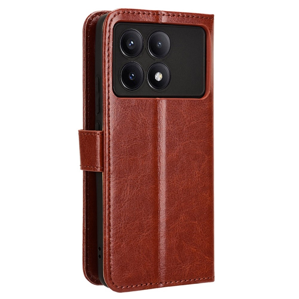 Wallet knížkové pouzdro na Xiaomi Poco X6 Pro 5G - hnědé