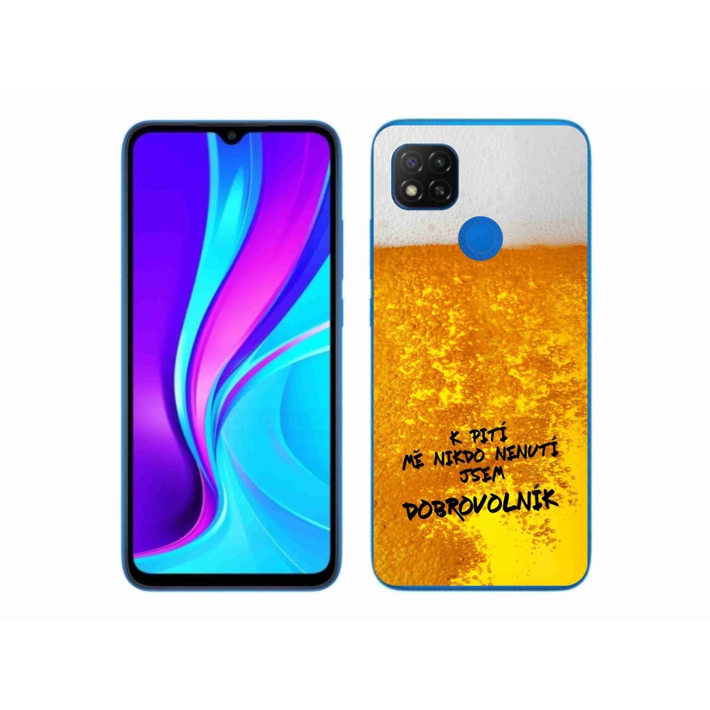 Gelový kryt mmCase na Xiaomi Redmi 9C - pivní motiv 4