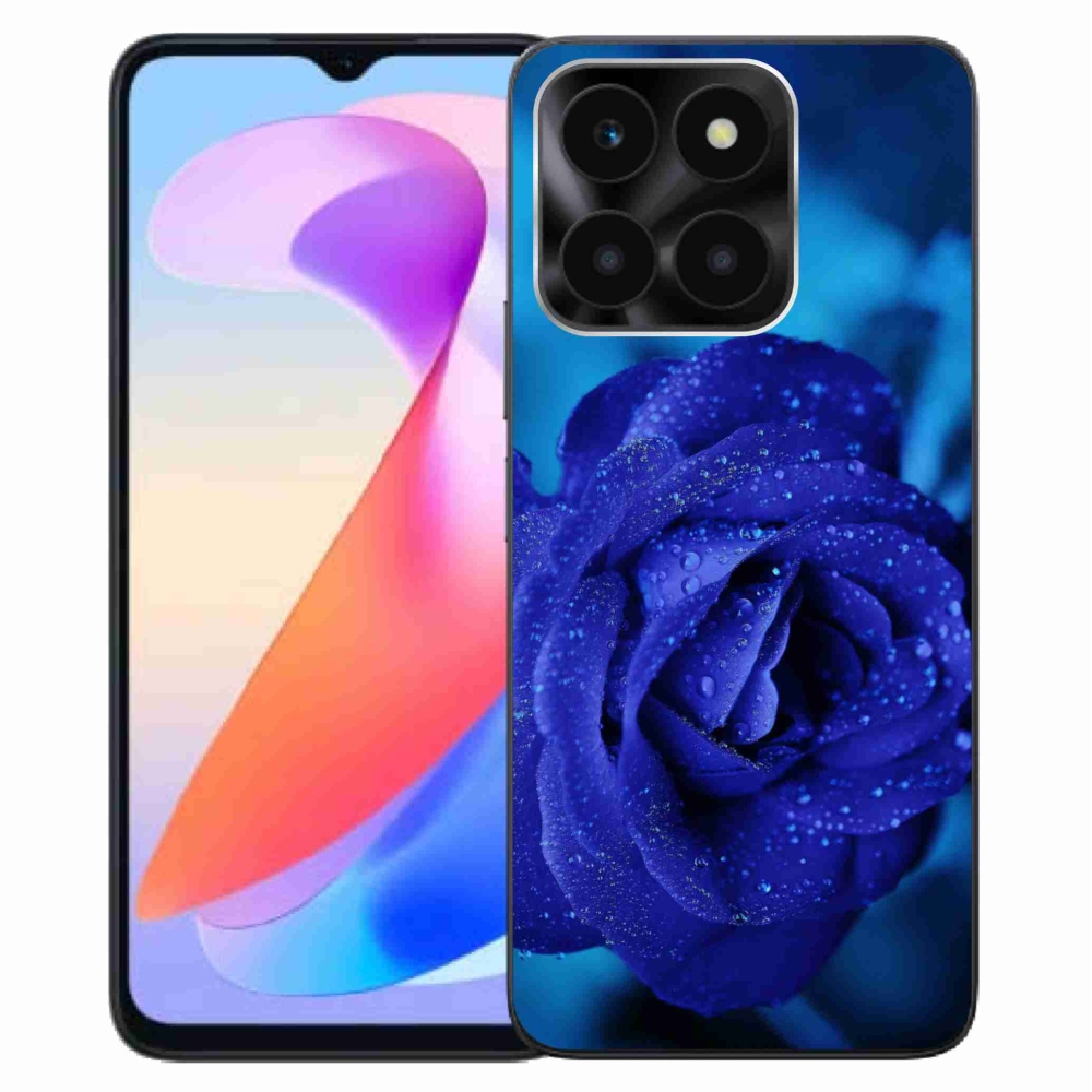 Gelový obal mmCase na Honor X6a - modrá růže