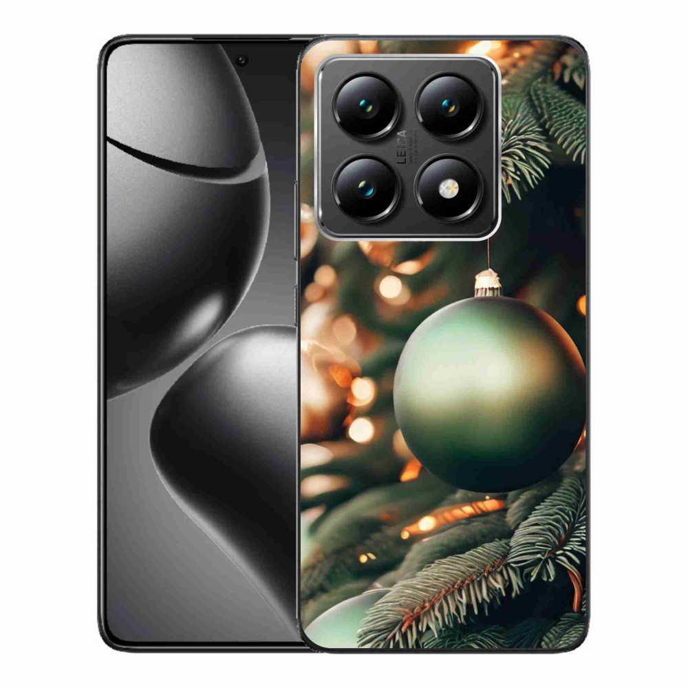 Gelový kryt mmCase na Xiaomi 14T - vánoční ozdoby 1