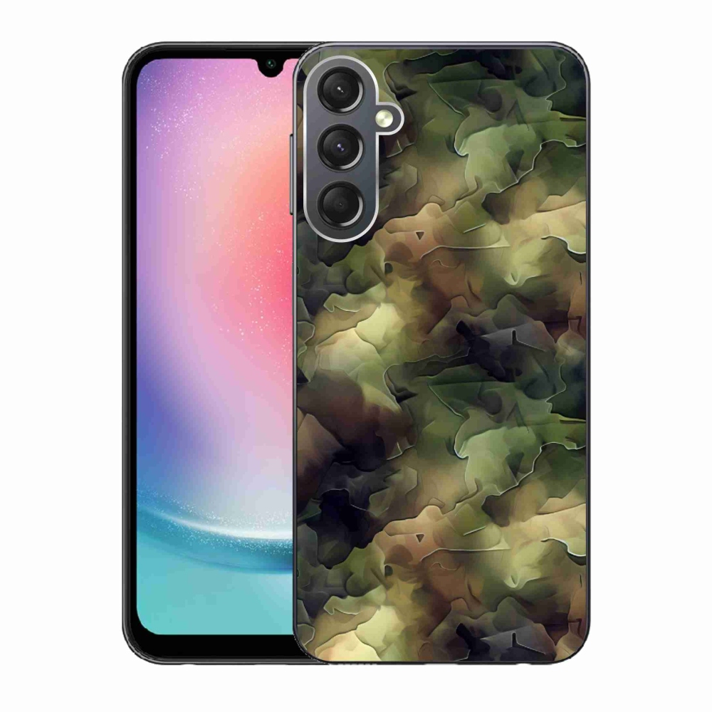 Gelový kryt mmCase na Samsung Galaxy A24 - maskáčový vzor 10