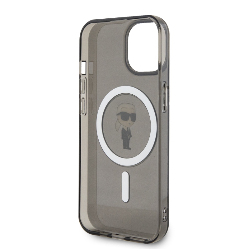Karl Lagerfeld IML Ikonik MagSafe Zadní Kryt pro iPhone 15 Black