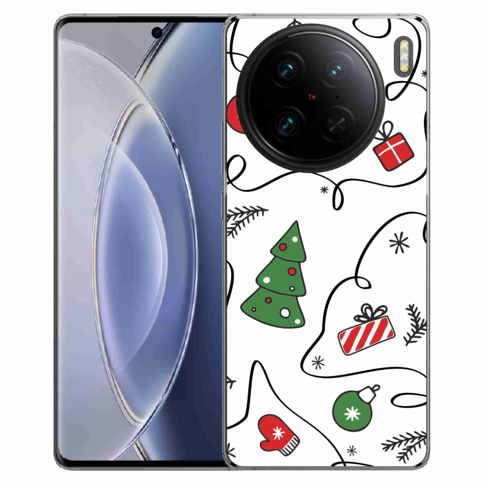 Gelový kryt mmCase na Vivo X90 Pro - vánoční motivy