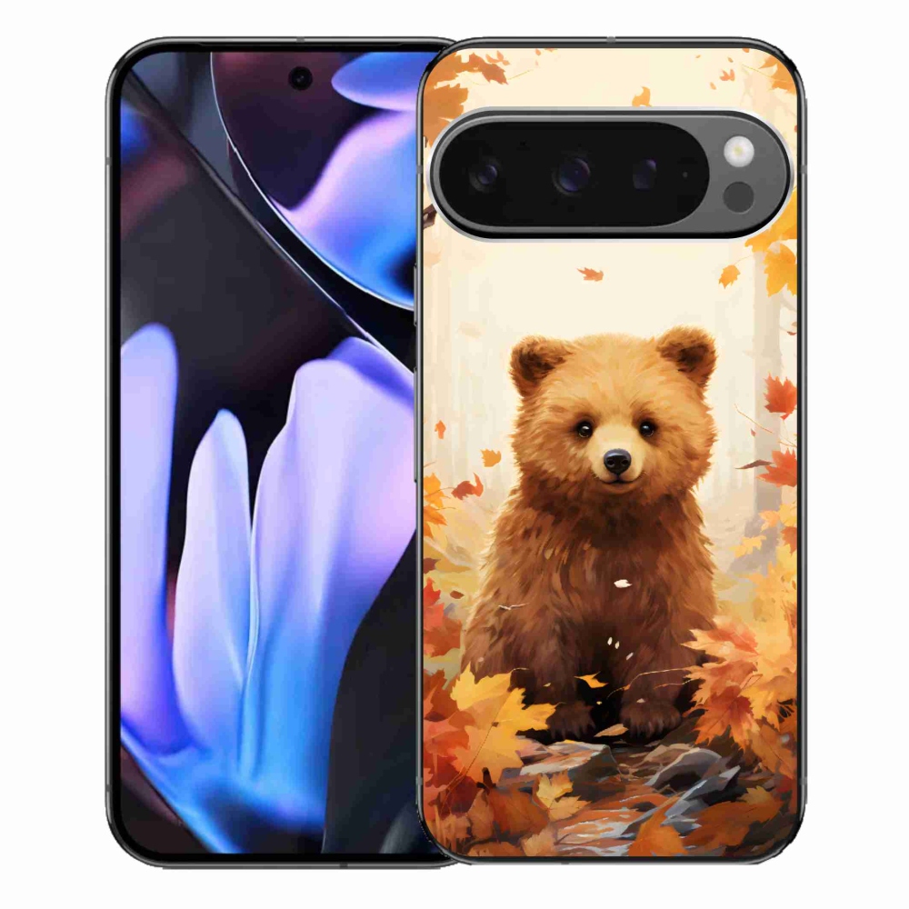 Gelový kryt mmCase na Google Pixel 9 Pro XL - medvěd v lese