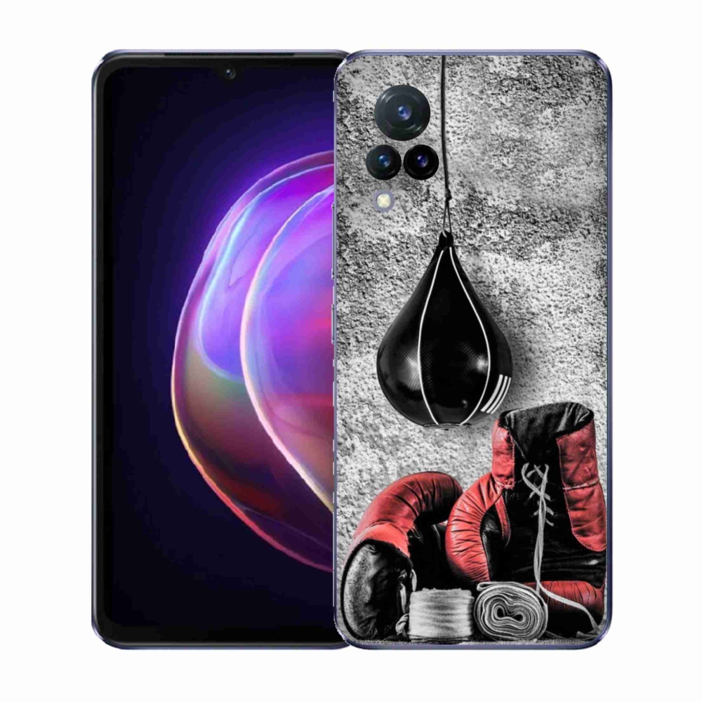 Gelový kryt mmCase na Vivo V21 4G/5G - boxovací pytel a rukavice