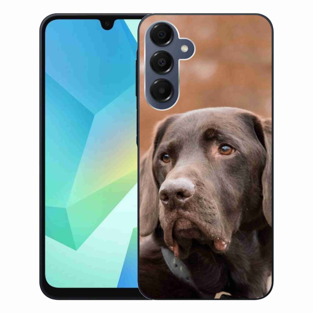 Gelový obal mmCase na Samsung Galaxy A16 4G/5G - hnědý labrador