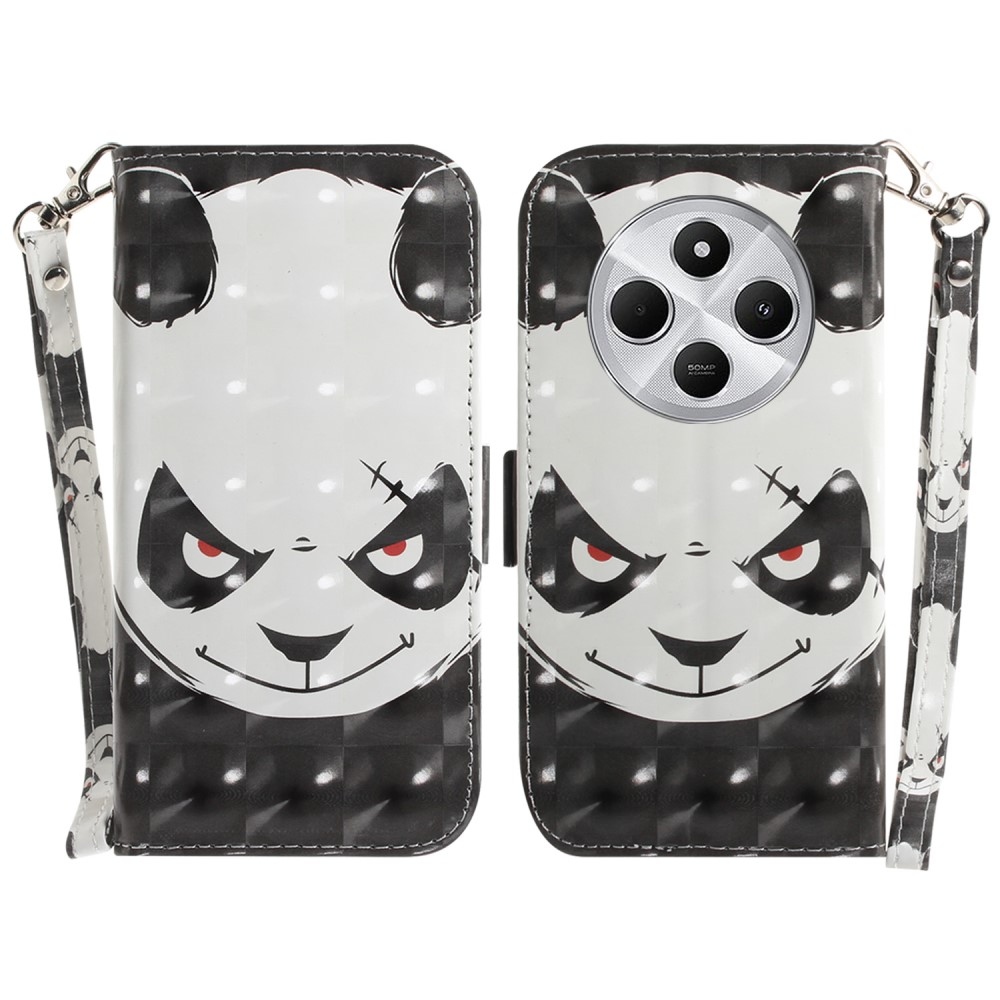 Patty knížkové pouzdro na Xiaomi Redmi 14C/Poco C75 - naštvaná panda