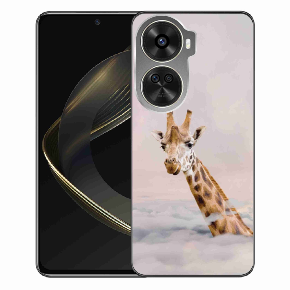 Gelový kryt mmCase na Huawei Nova 12 SE - žirafa v oblacích