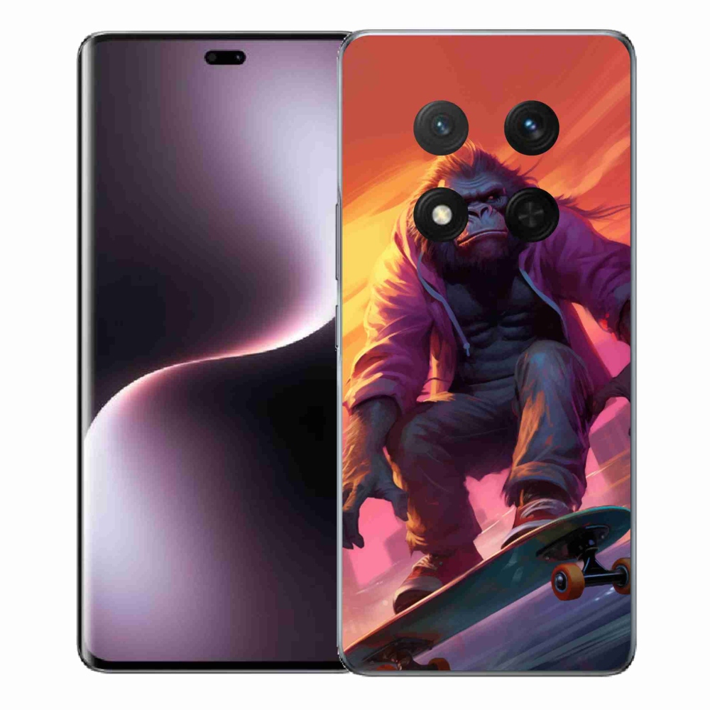 Gelový kryt mmCase na Honor Magic 7 Lite 5G - gorila na skateboardu