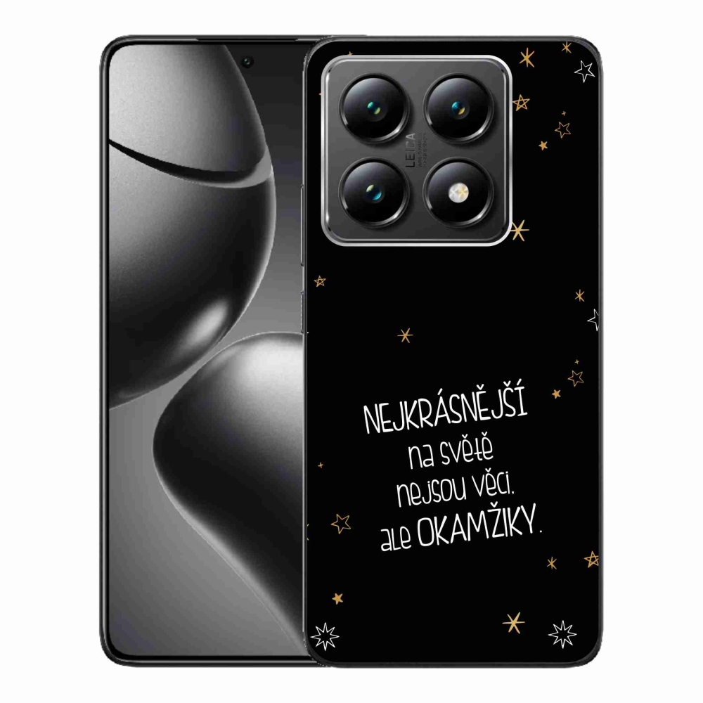 Gelový kryt mmCase na Xiaomi 14T - citát 4 černé pozadí