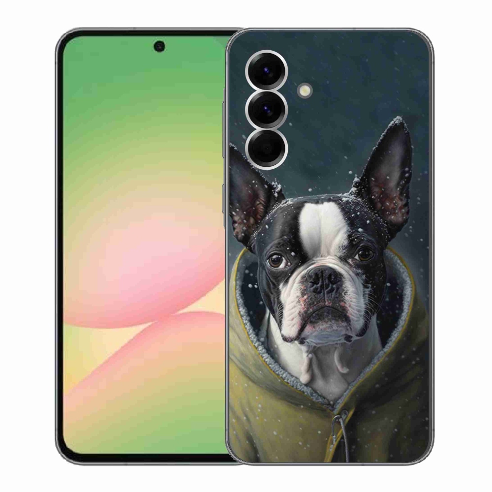 Gelový kryt mmCase na Samsung Galaxy A56 5G - buldoček