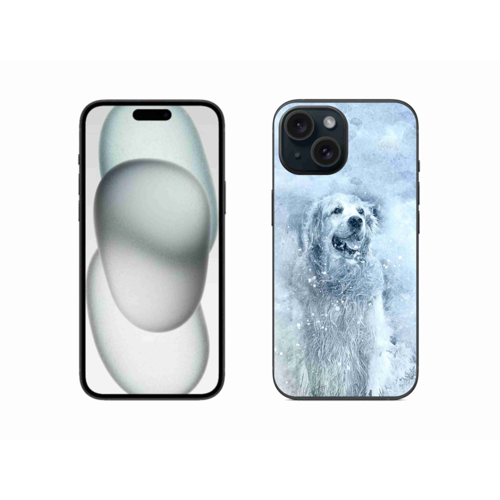 Gelový obal mmCase na iPhone 15 - retrívr