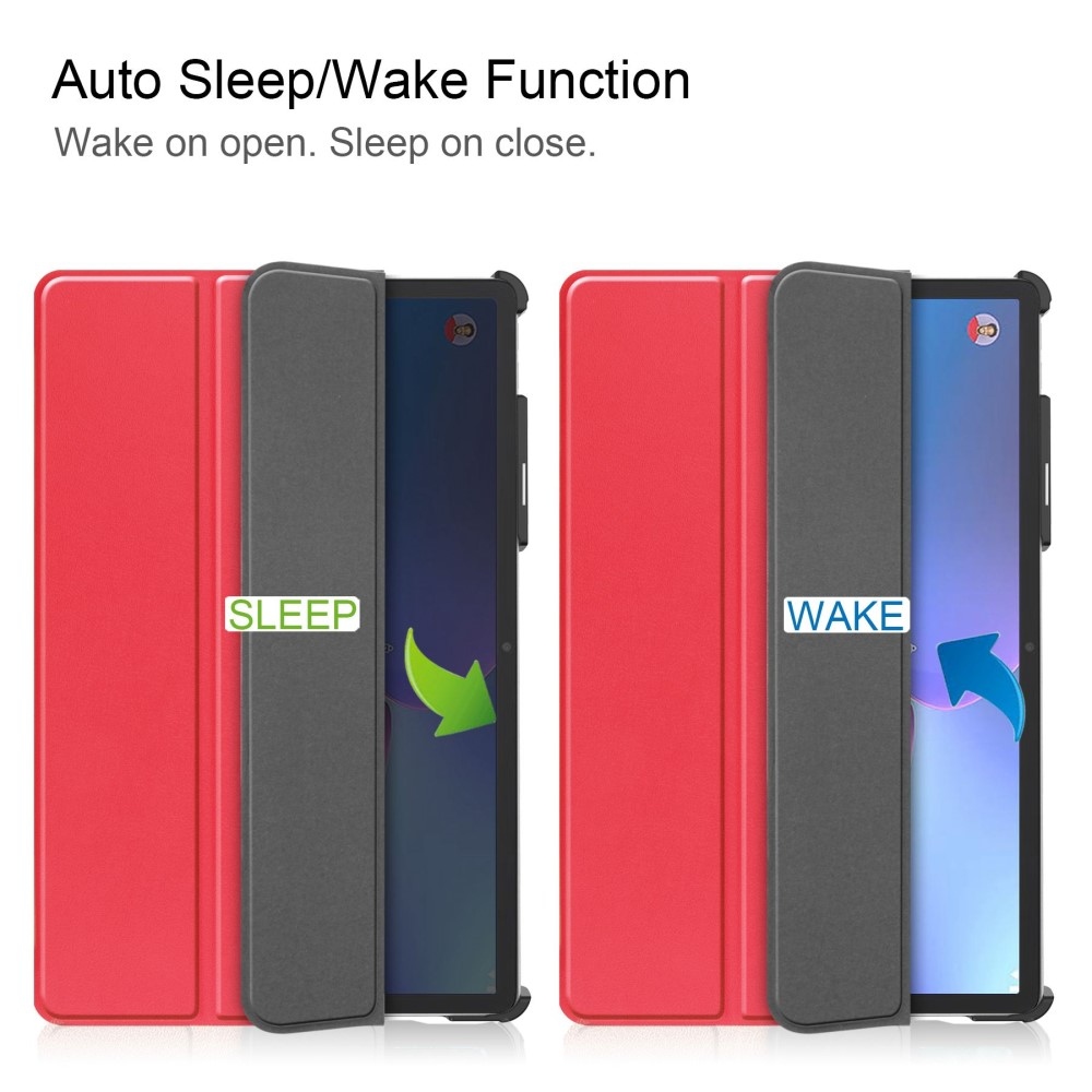 Case chytré zavírací pouzdro na Lenovo Tab P11 Pro (2.Gen) - červené