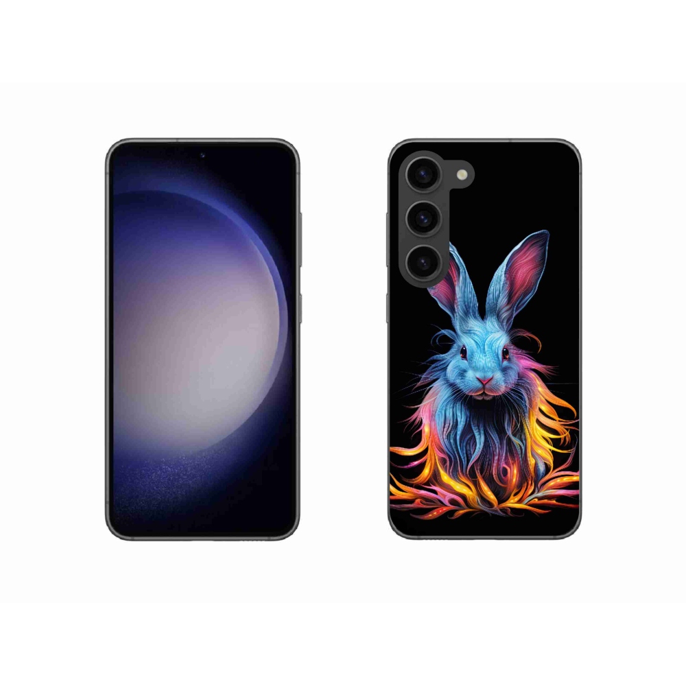 Gelový kryt mmCase na Samsung Galaxy S23 5G - abstraktní zajíc