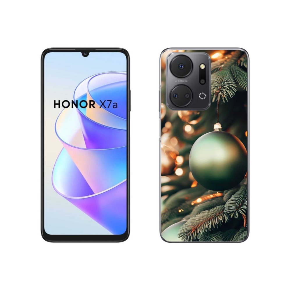 Gelový kryt mmCase na Honor X7a - vánoční ozdoby 1