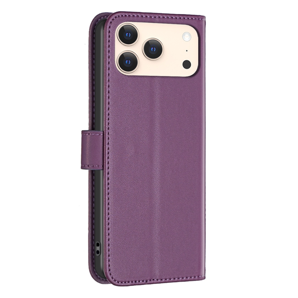 BNF knížkové pouzdro na iPhone 17 Pro - tmavěfialové