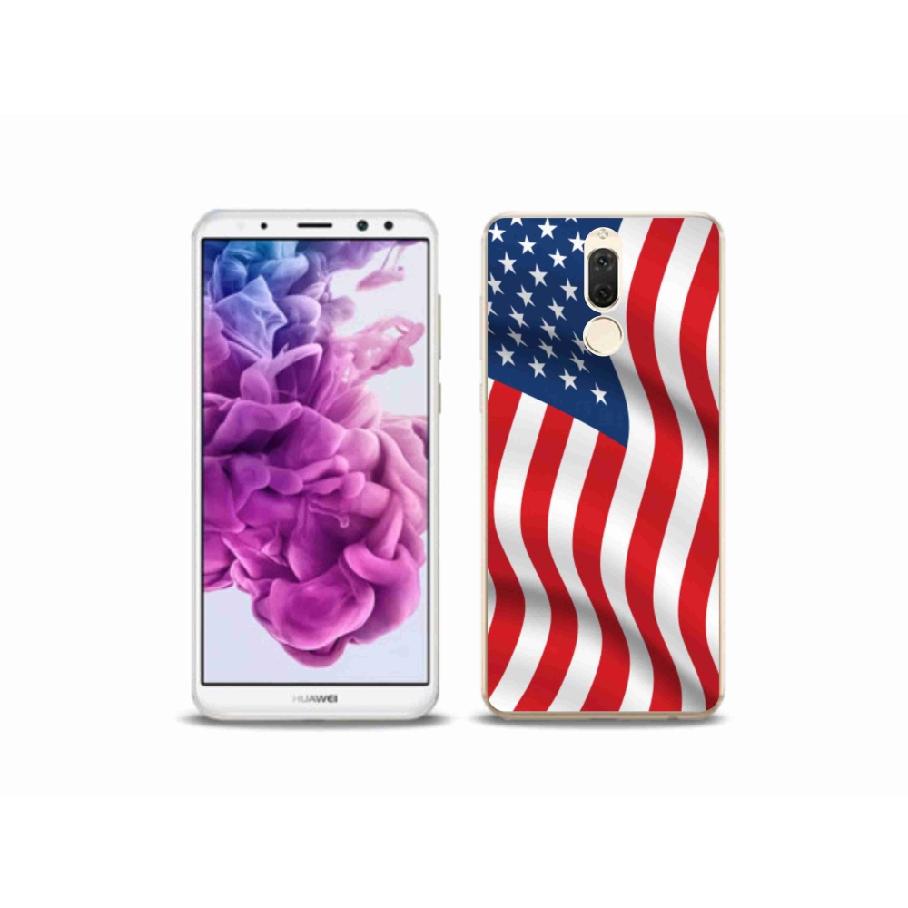 Gelový kryt mmCase na mobil Huawei Mate 10 Lite - USA vlajka