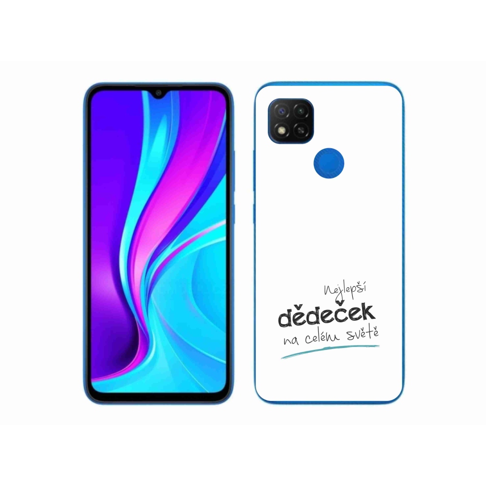 Gelový kryt mmCase na Xiaomi Redmi 9C - nejlepší dědeček 3 bílé pozadí