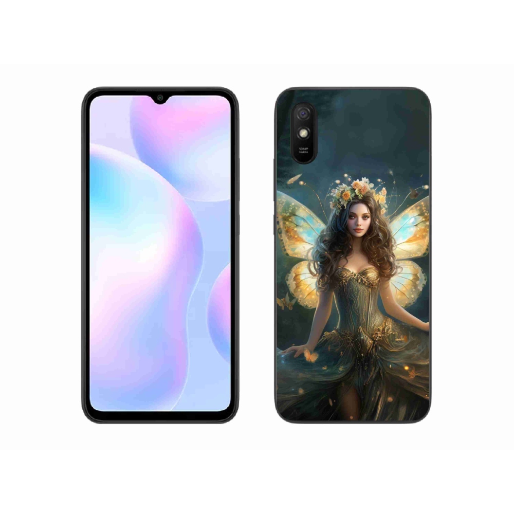 Gelový kryt mmCase na Xiaomi Redmi 9AT - motýlí žena
