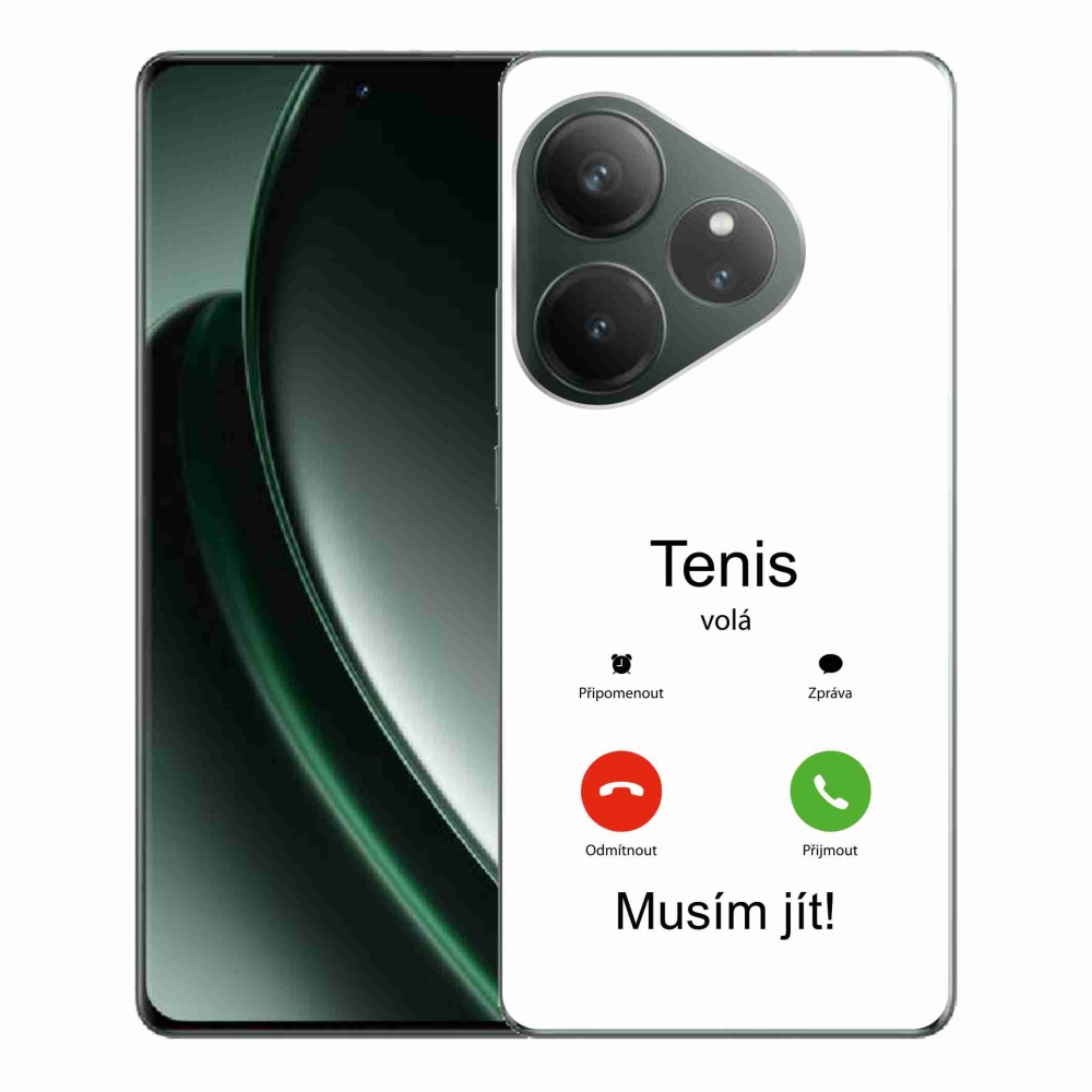 Gelový kryt mmCase na Realme GT 6 5G/GT 6T 5G - tenis volá bílé pozadí