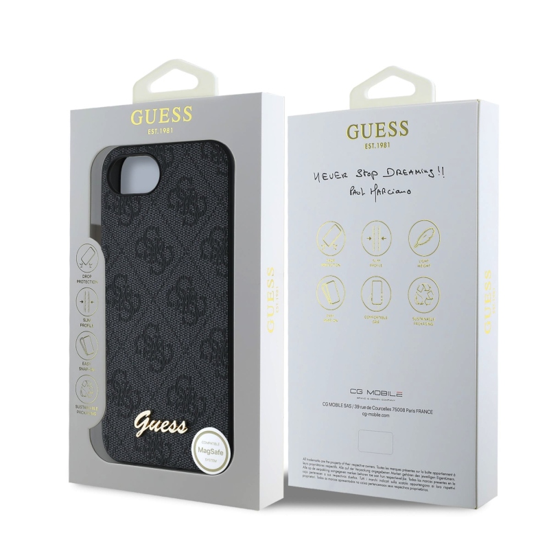 Guess 4G Zadní Kryt pro iPhone 16e Grey