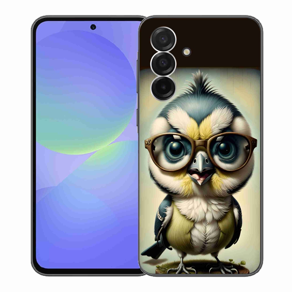 Gelový kryt mmCase na Samsung Galaxy A36 5G - mládě s brýlemi
