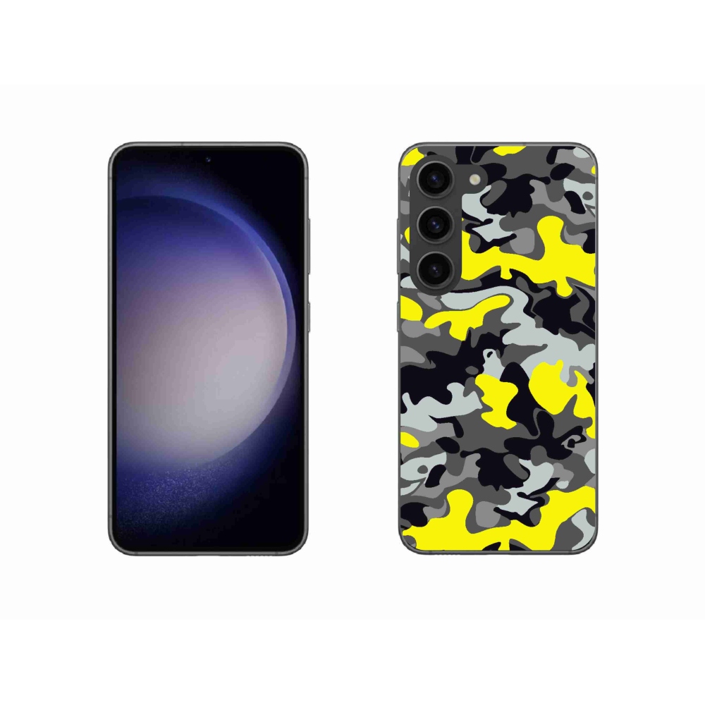 Gelový kryt mmCase na Samsung Galaxy S23 5G - maskáčový vzor 6